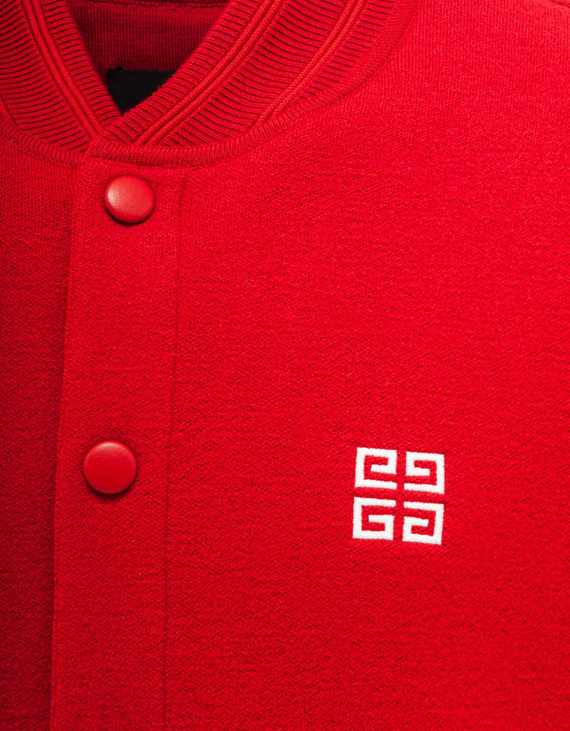 Givenchy Red College Logo Bomber Jacket
