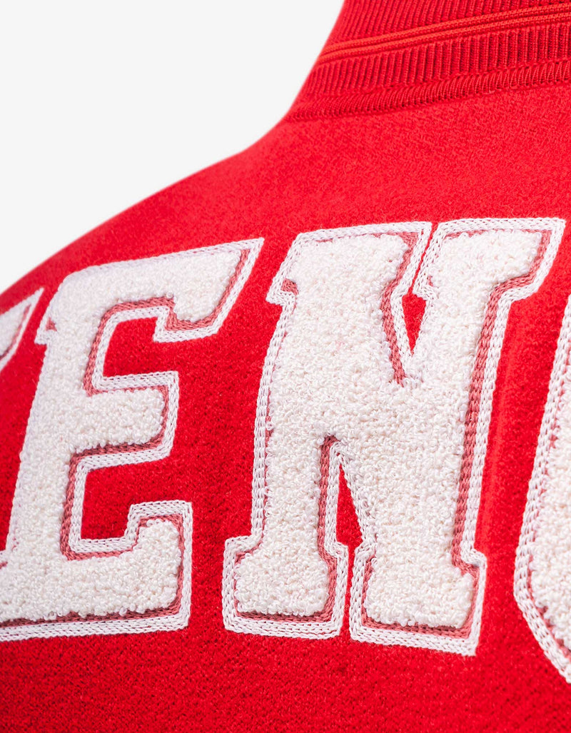 Givenchy Red College Logo Bomber Jacket
