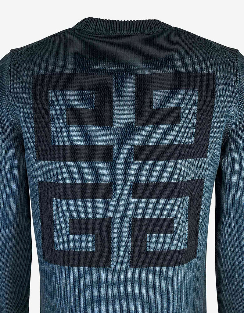 Givenchy Slate Blue 4G Logo Sweater