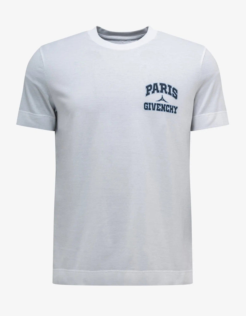 Givenchy White College Logo T-Shirt