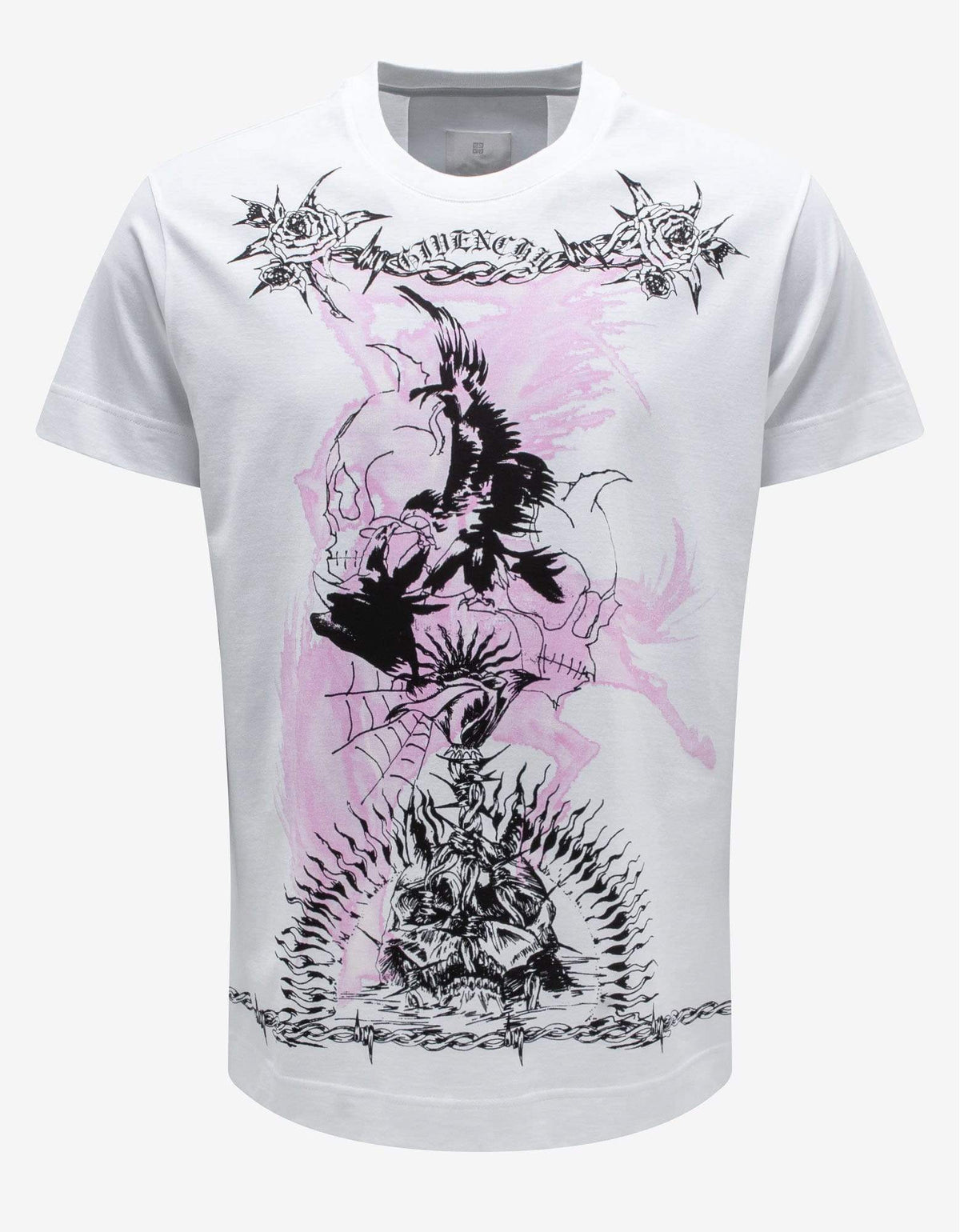 Gothic Print Oversized T Shirt
