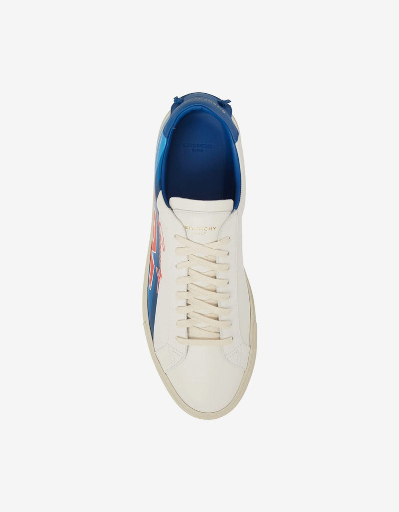 Givenchy White GV Motocross Print Trainers