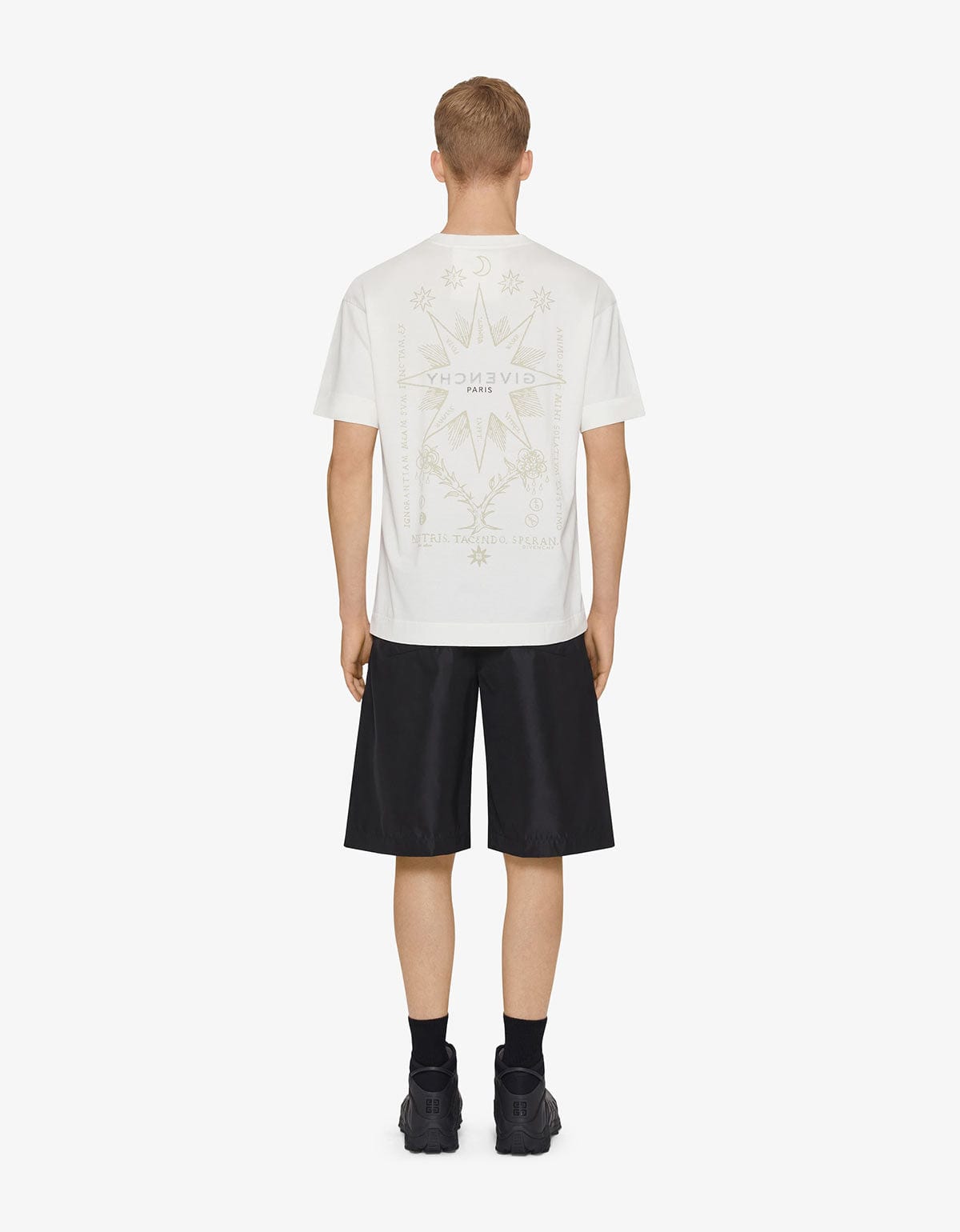 Givenchy White Taro Print Reverse T-Shirt