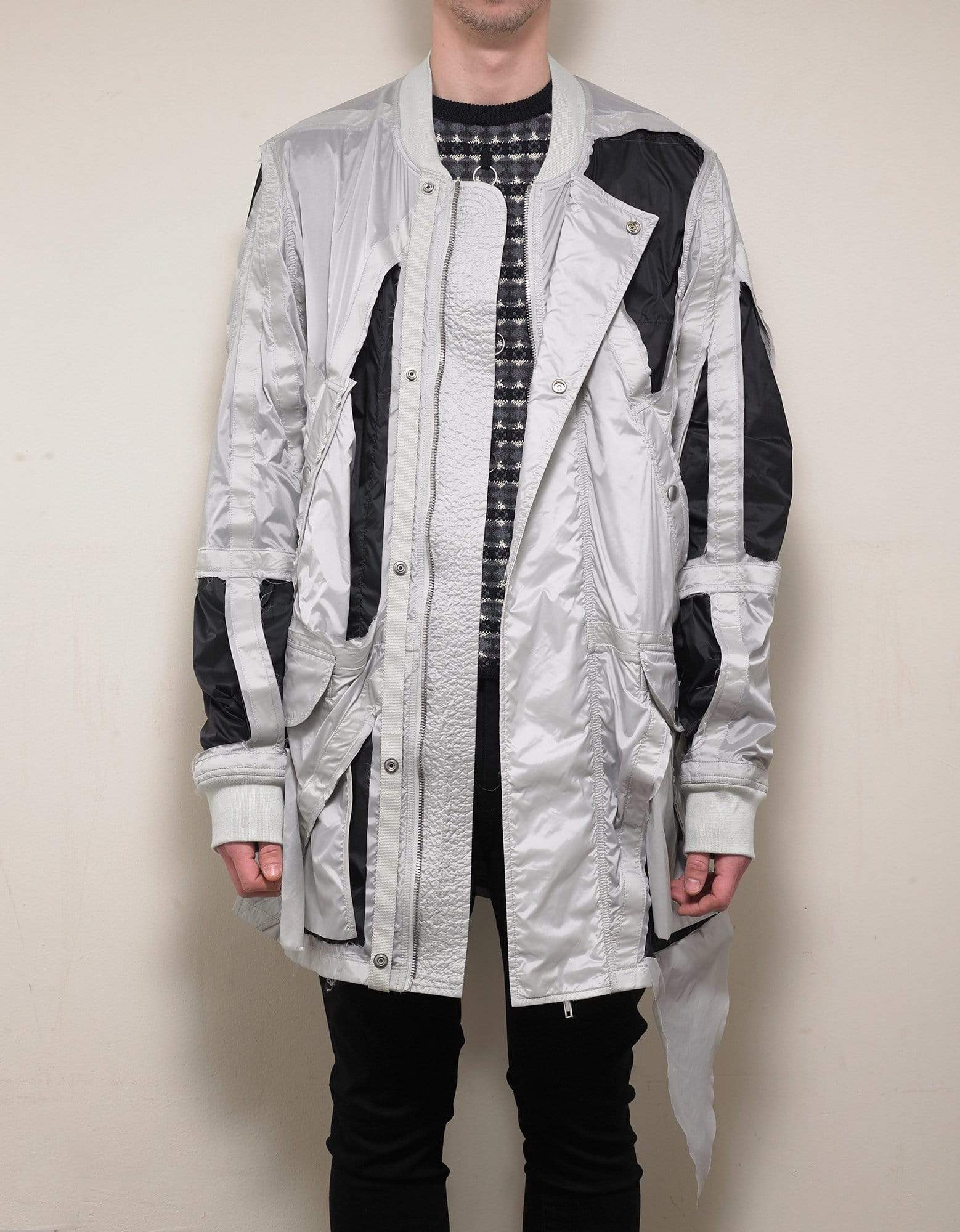 Rick Owens Grey Cut-Out Rod Jacket - circa SS19 – mens designer