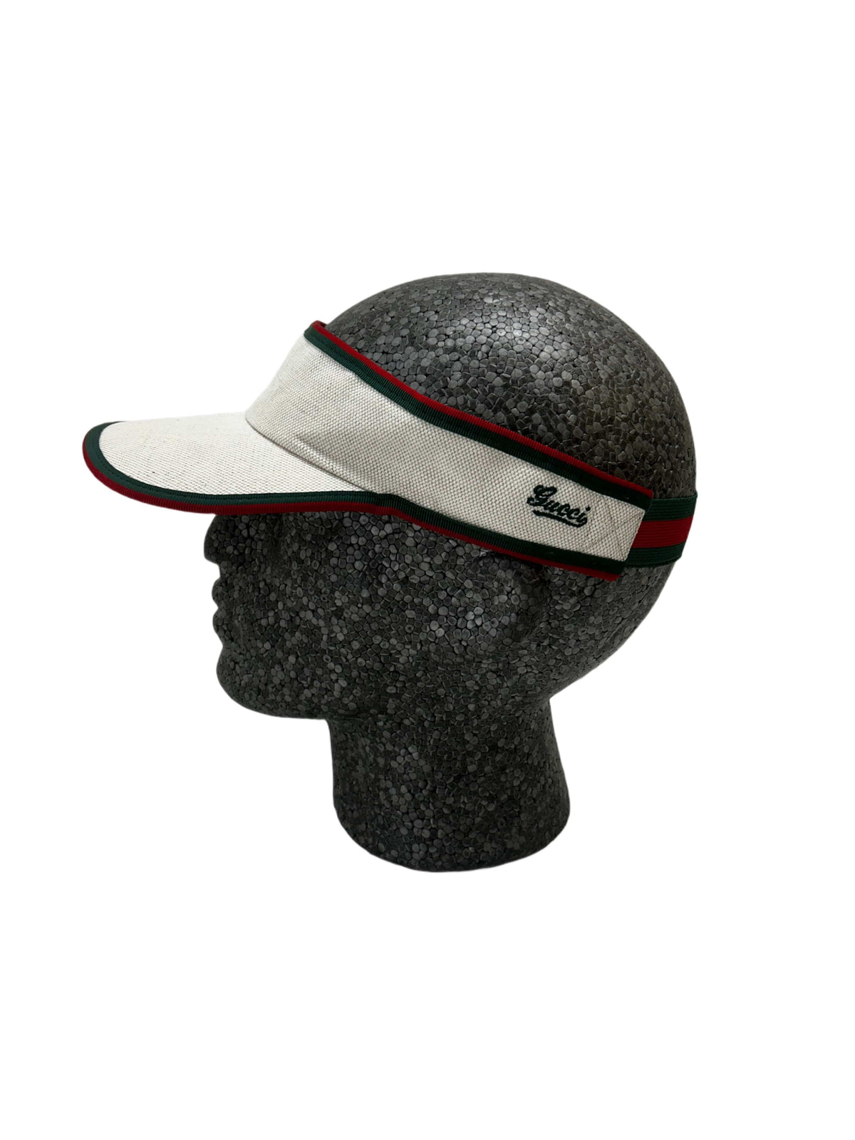 Gucci Cotton Linen  GG Logo Visor