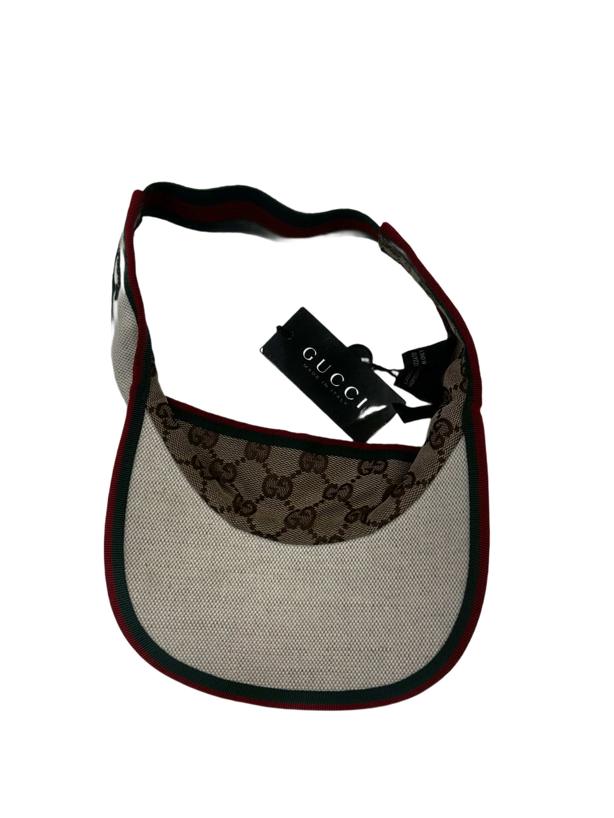 Gucci Cotton Linen  GG Logo Visor