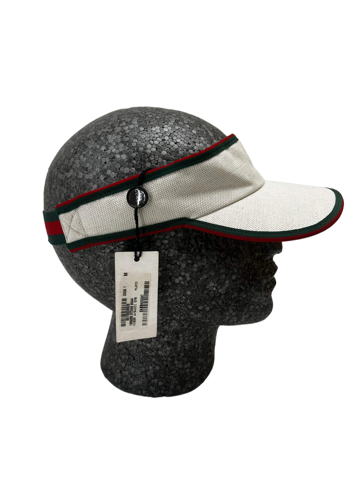 Gucci Cotton Linen  GG Logo Visor