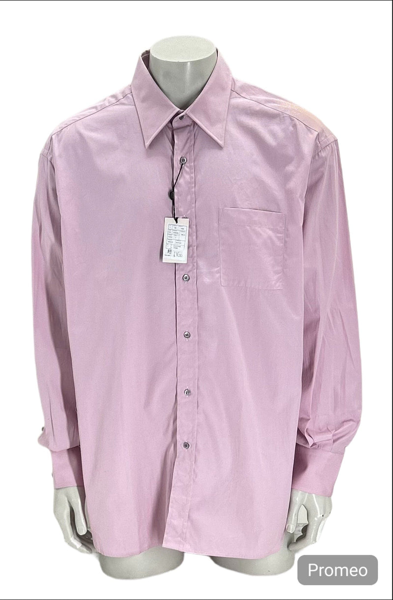 Gucci Dusty Pink Classic Dress Shirt With Double Button Cuffs
