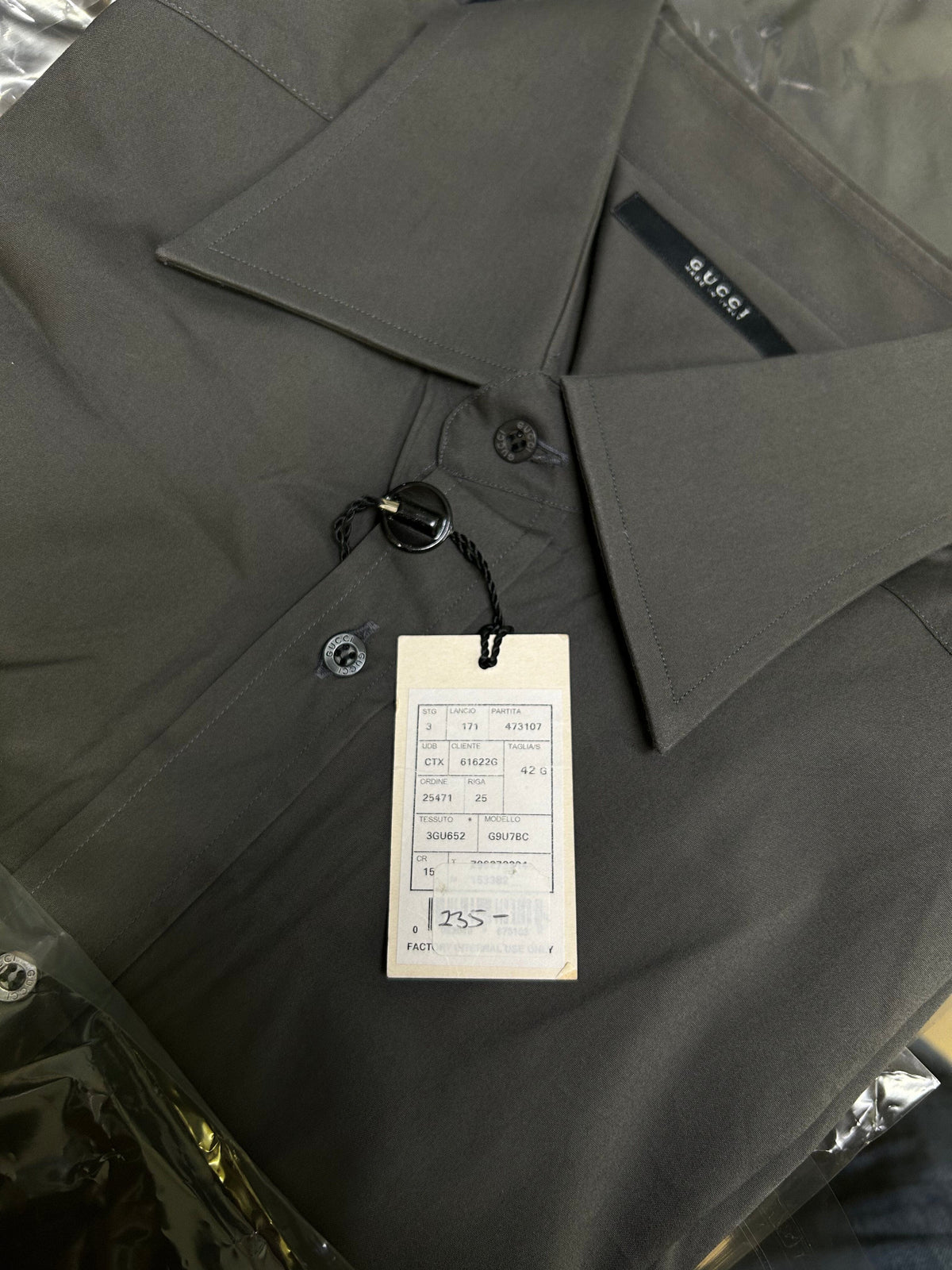 Gucci Grey Classic Dress Shirt - Slim Fit