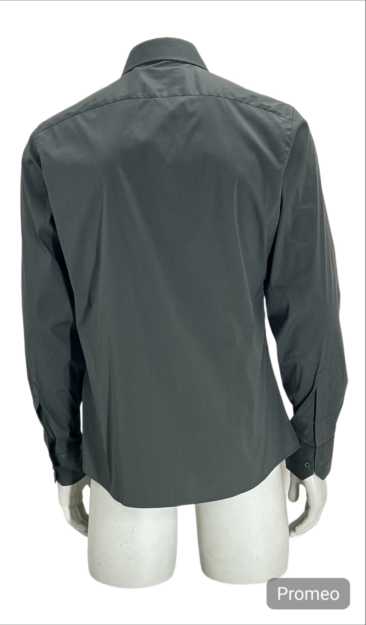 Gucci Grey Slim Fit Stretch Dress Shirt