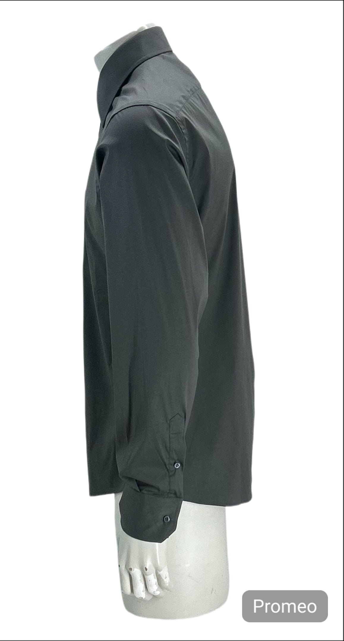 Gucci Grey Slim Fit Stretch Dress Shirt