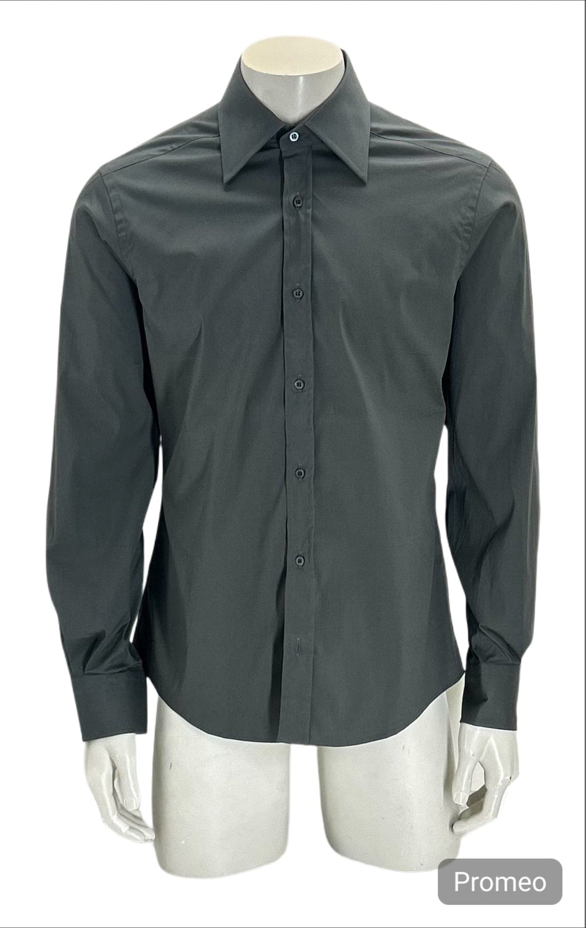 Gucci Grey Slim Fit Stretch Dress Shirt