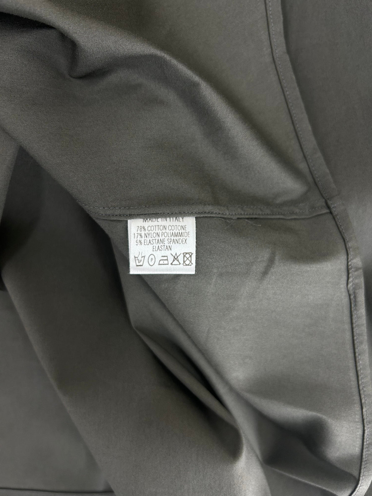 Gucci Grey Slim Fit Stretch Dress Shirt