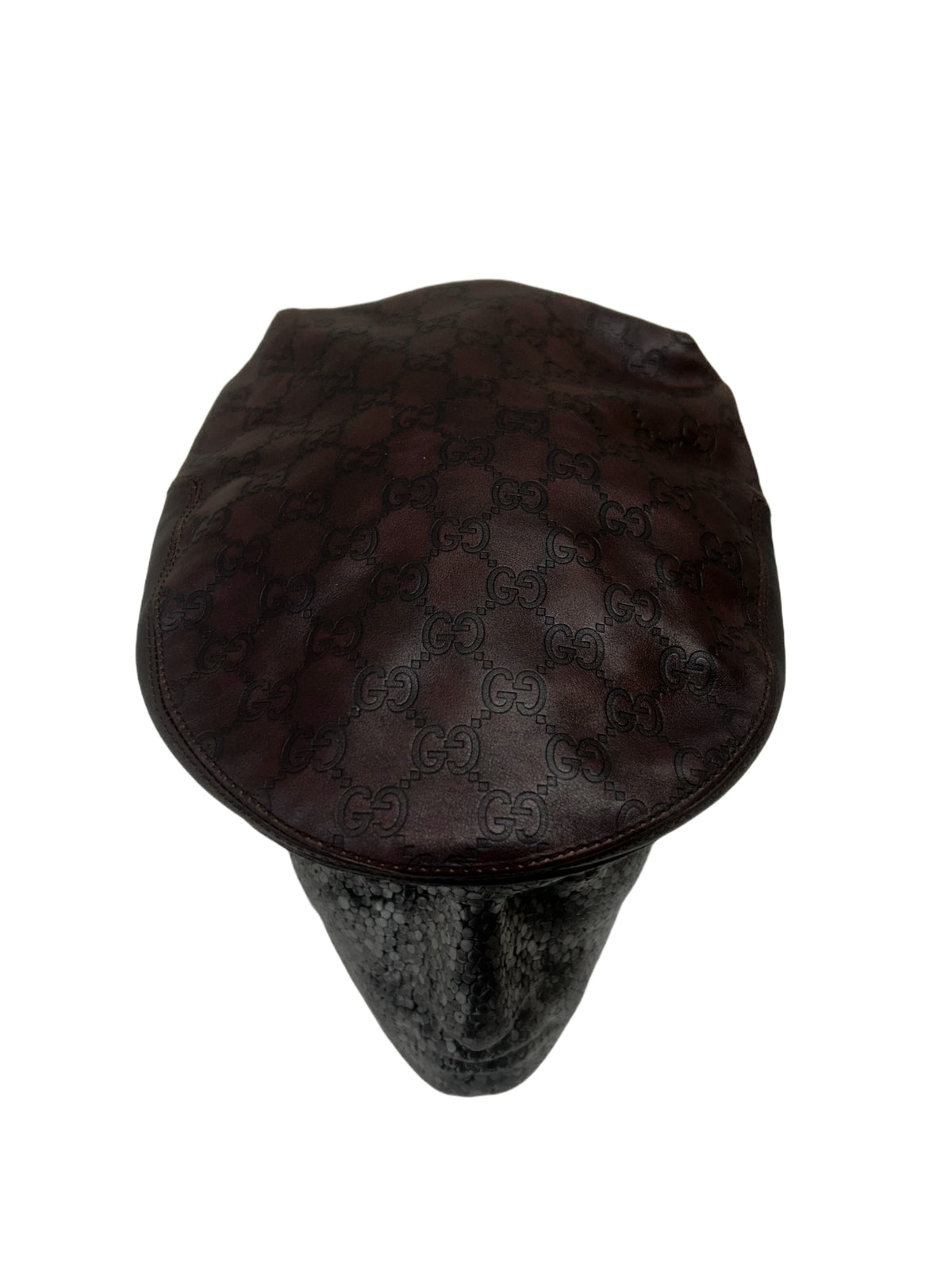 Gucci Leather GG Embossed Driver Hat