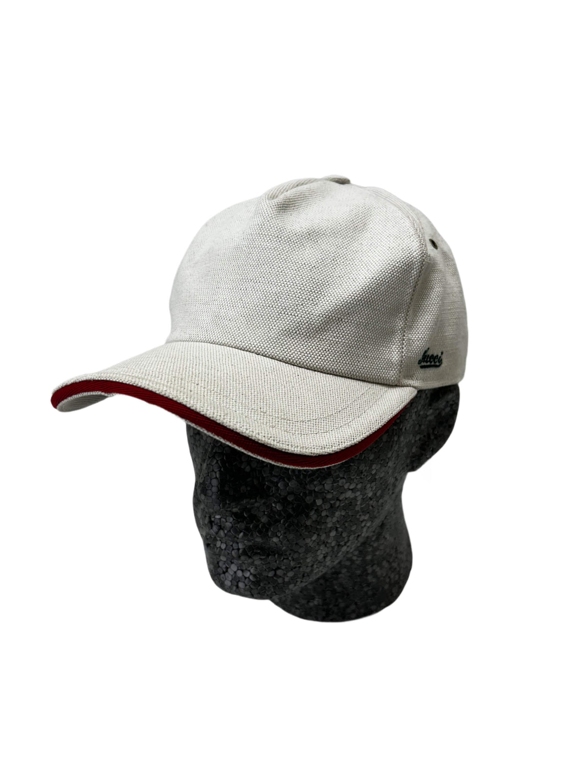 Gucci Off White Velcro 'Snap Back' Style Baseball Cap