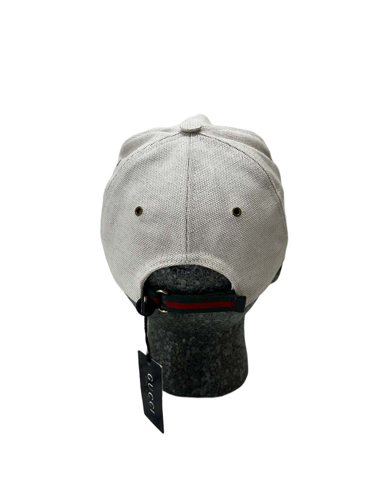 Gucci Off White Velcro 'Snap Back' Style Baseball Cap