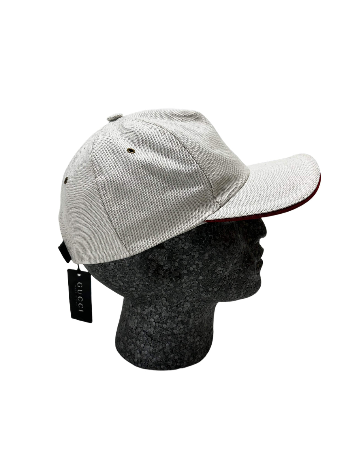Gucci Off White Velcro 'Snap Back' Style Baseball Cap