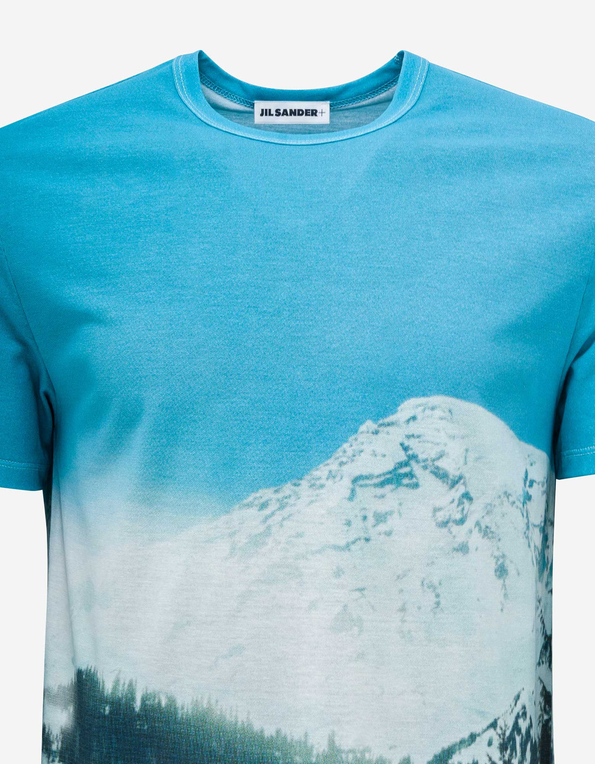 Jil Sander Blue All-Over Print T-Shirt