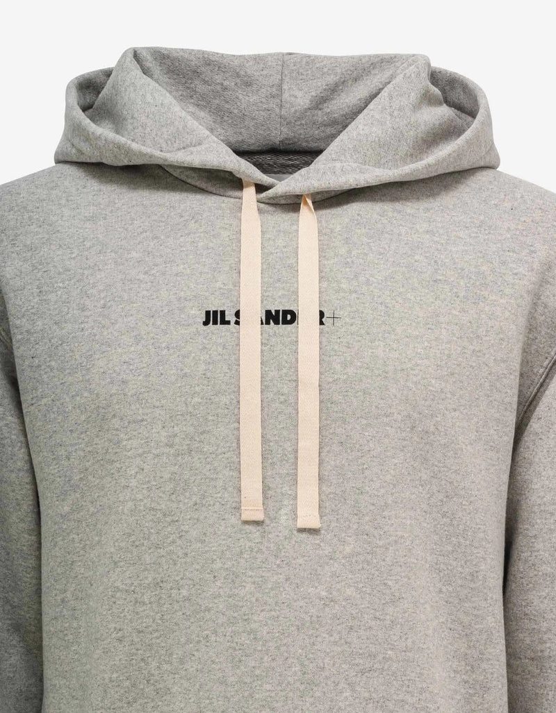 Jil Sander Grey Logo Hoodie