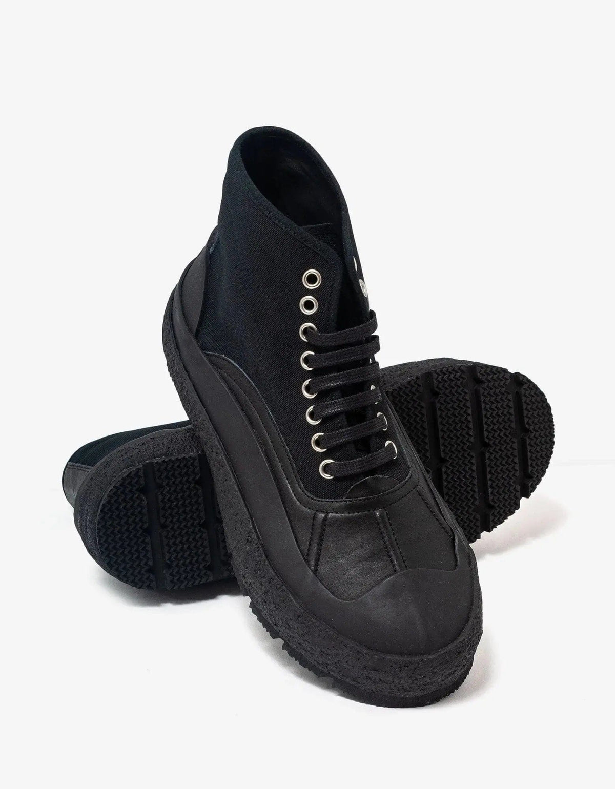 Jil Sander Jil Sander Black High Top Trainers