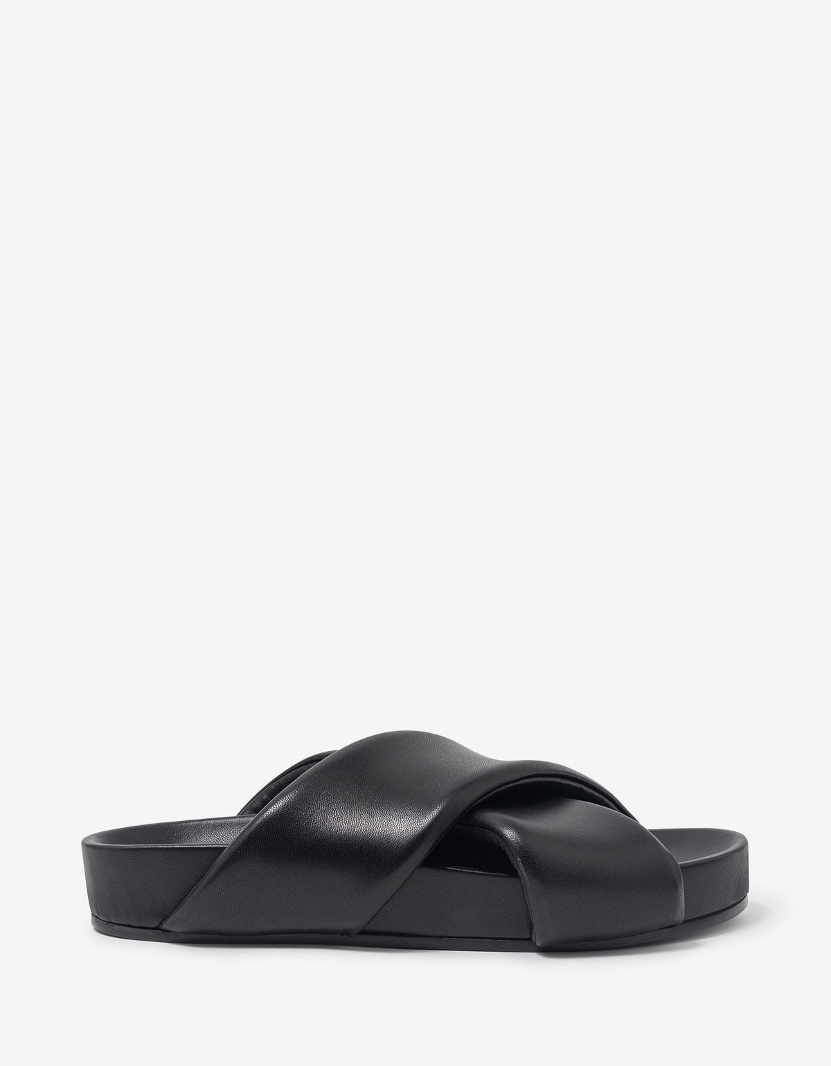 Jil Sander Jil Sander Black Padded Slide Sandals