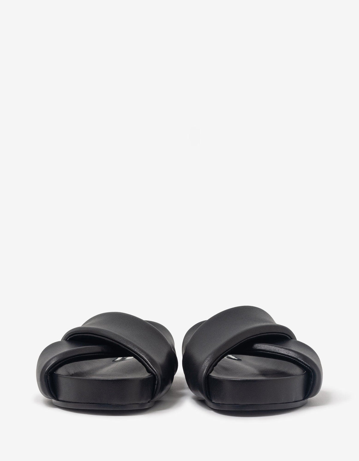Jil Sander Jil Sander Black Padded Slide Sandals