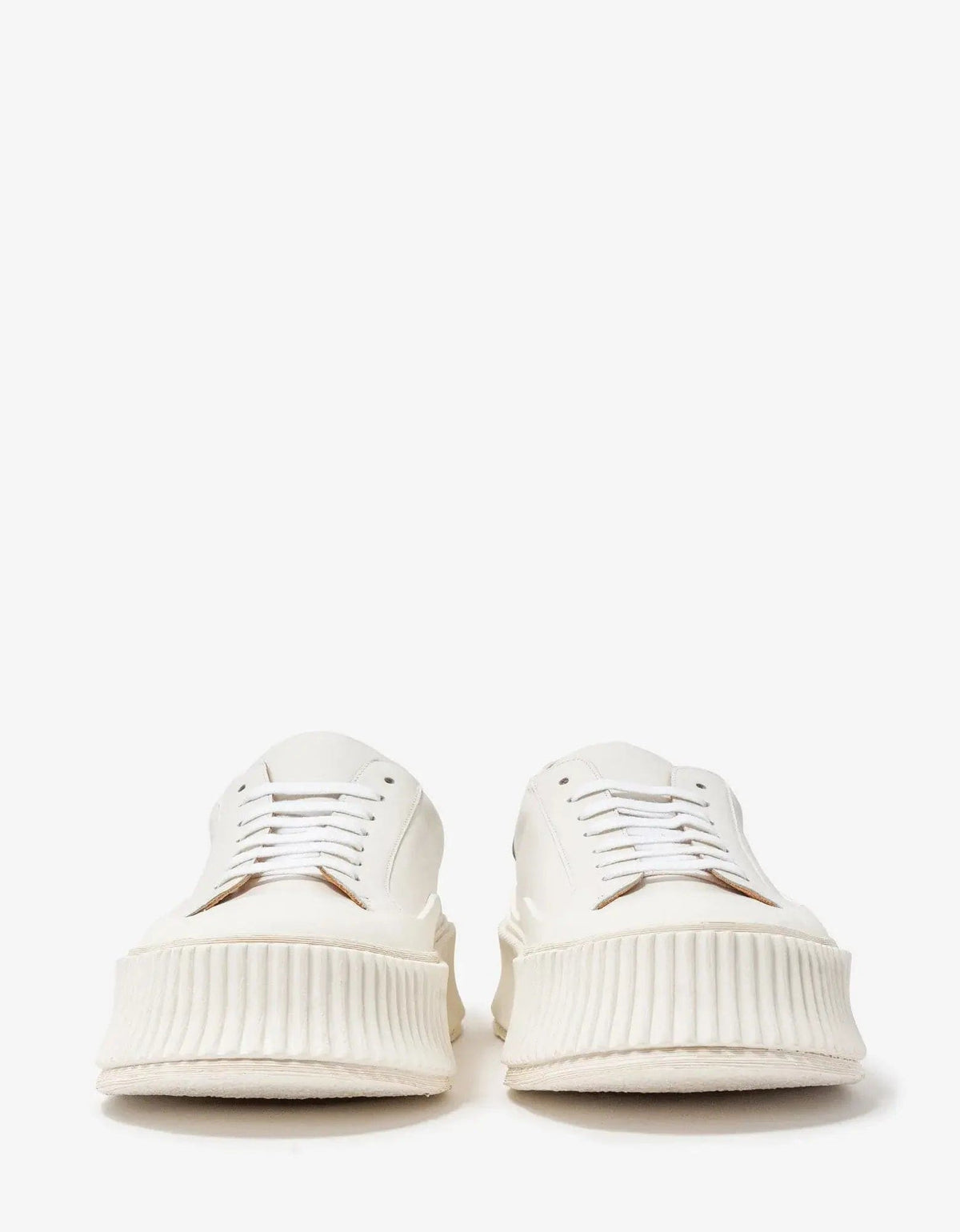 Jil Sander Jil Sander White Leather Trainers
