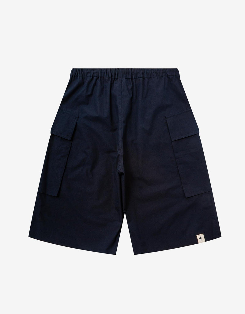 Jil Sander Navy Blue Cargo Shorts