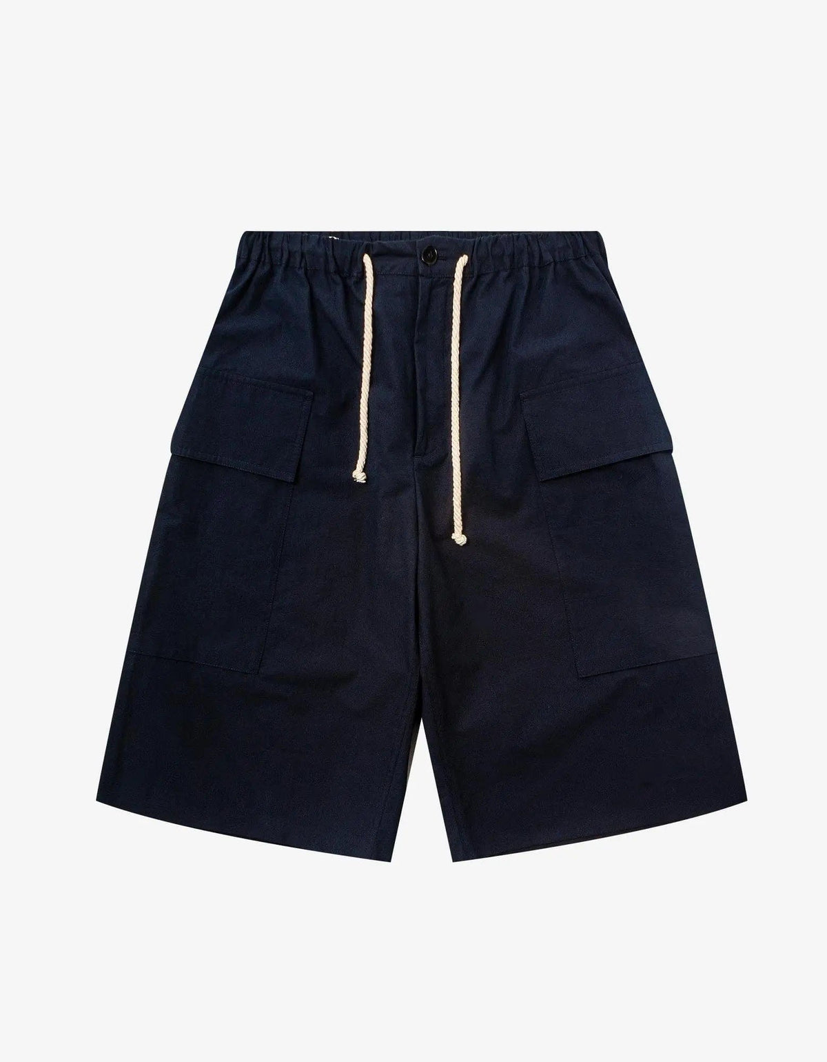 Jil Sander+ Navy Blue Cargo Shorts – mens designer fashion London