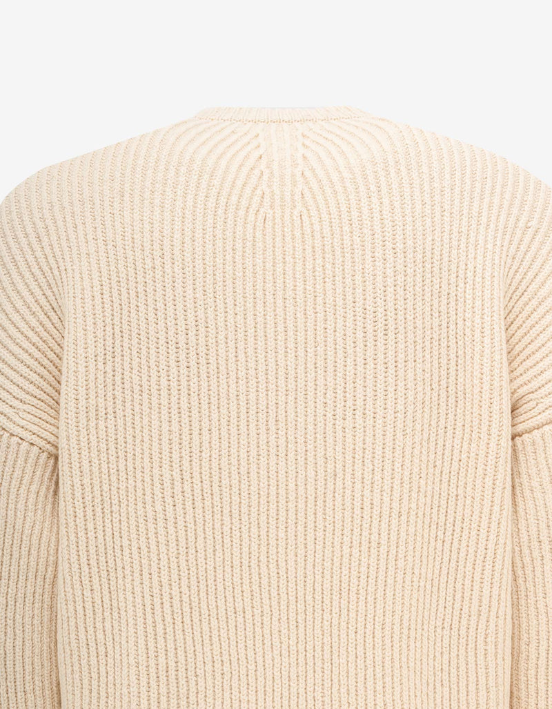 Jil Sander Neutral Crew Neck Sweater
