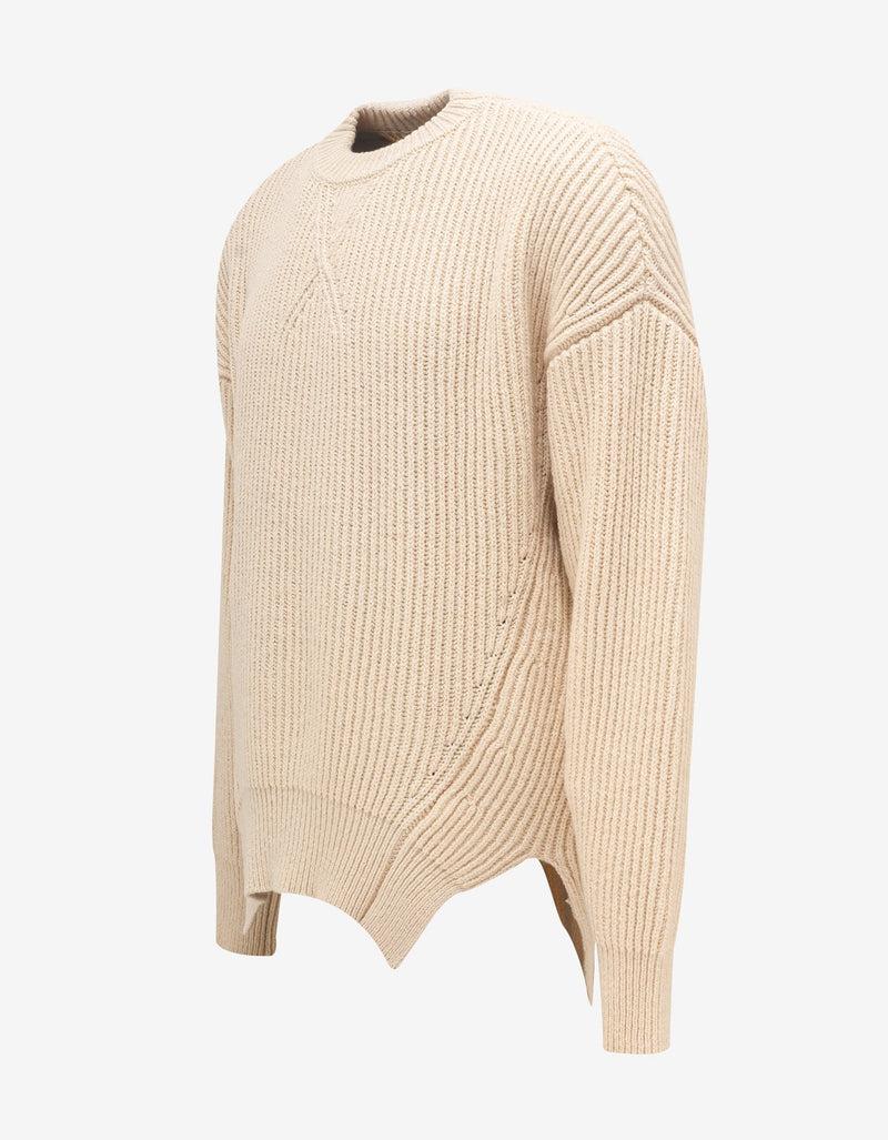 Jil Sander Neutral Crew Neck Sweater