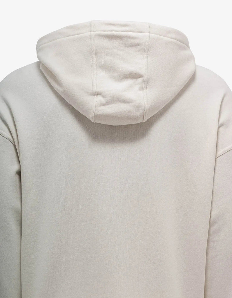 Jil Sander Plus Logo Natural White Hoodie