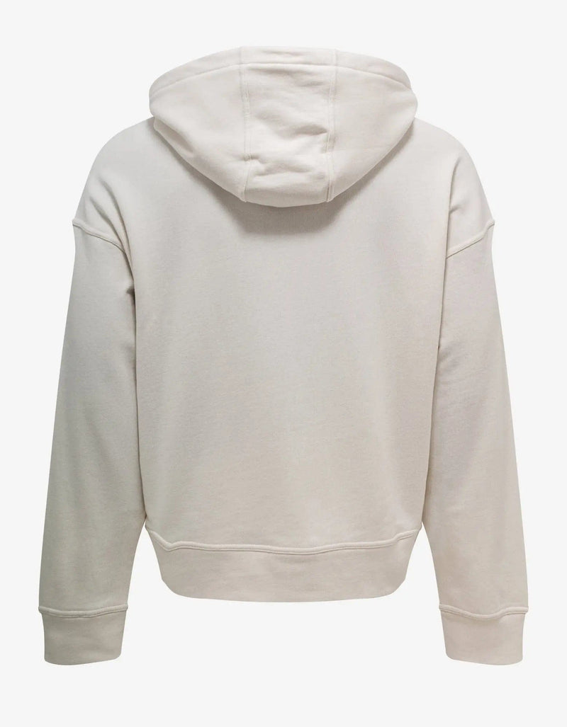 Jil Sander Plus Logo Natural White Hoodie