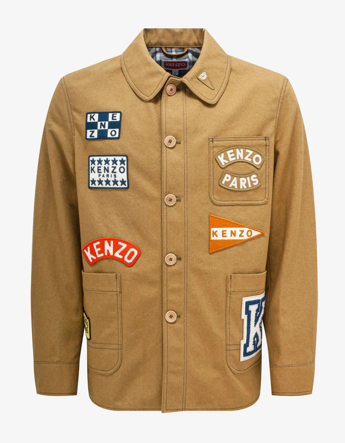 Kenzo Beige 'Kenzo Sailor' Workwear Jacket – Zoo Fashions Kenzo Beige 'Kenzo Sailor' Workwear Jacket – Zoo Fashions