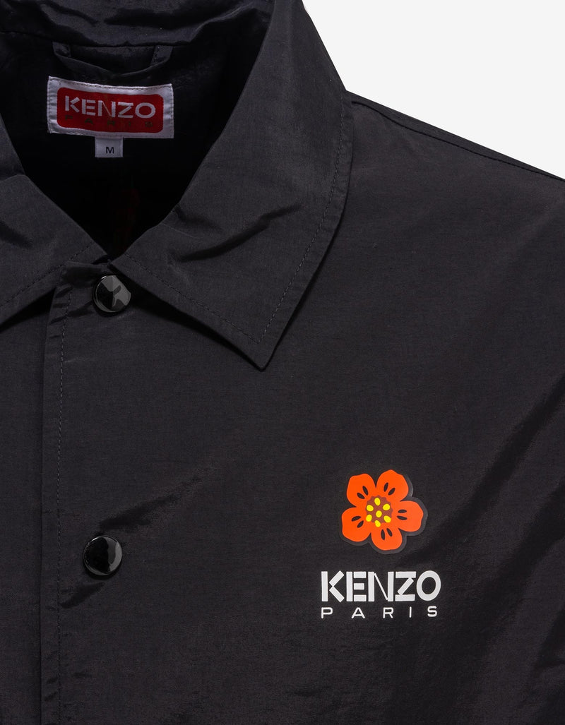 Kenzo Black 'Boke Flower' Coach Jacket