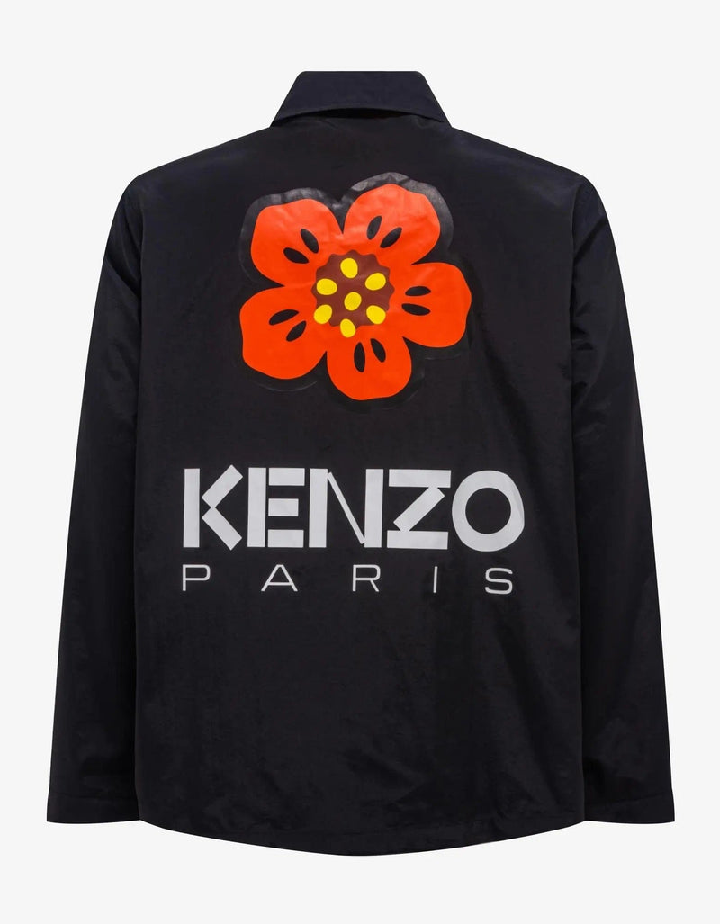 Kenzo Black Boke Flower Coach Jacket