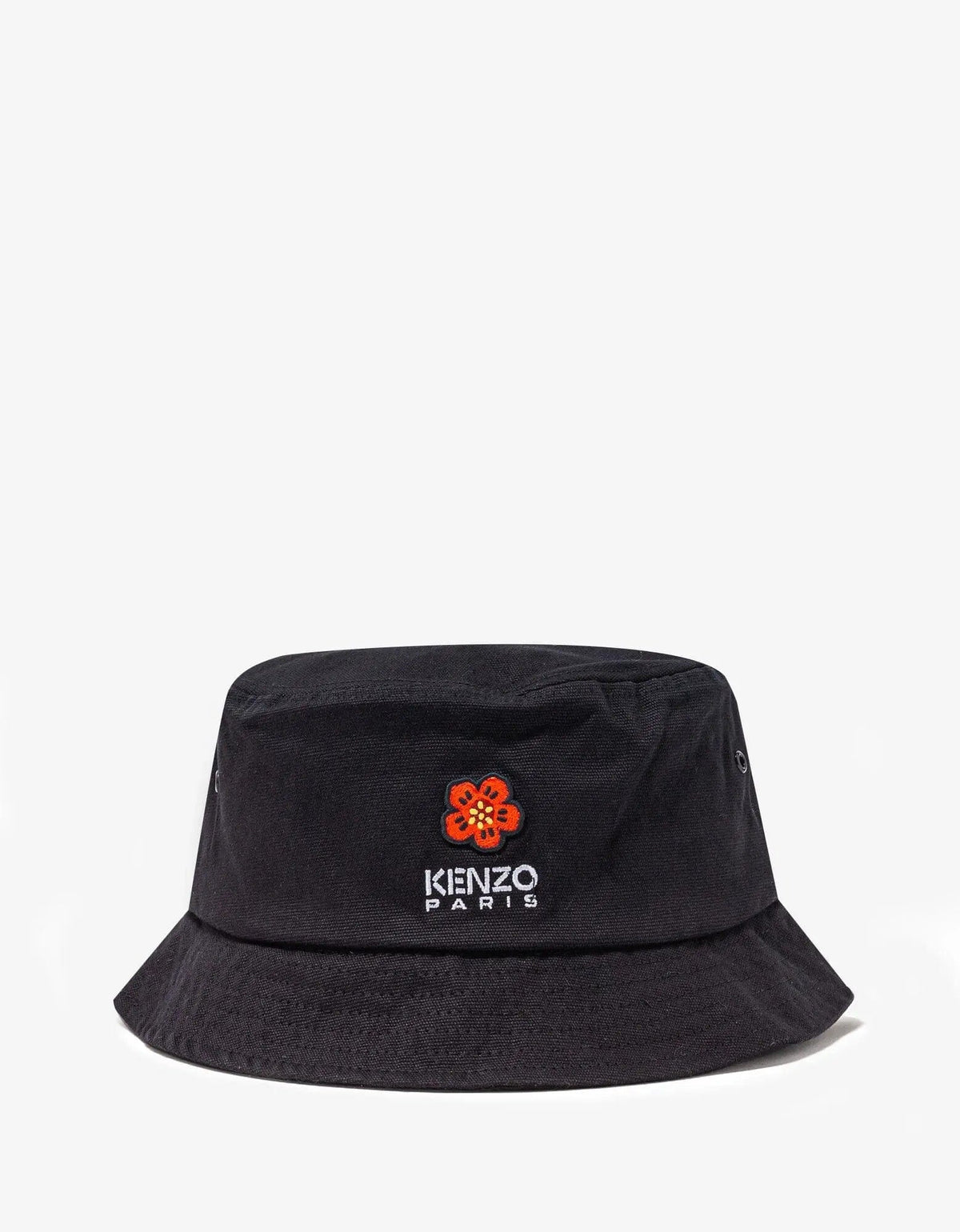 Kenzo Black 'Boke Flower' Crest Bucket Hat – mens designer fashion