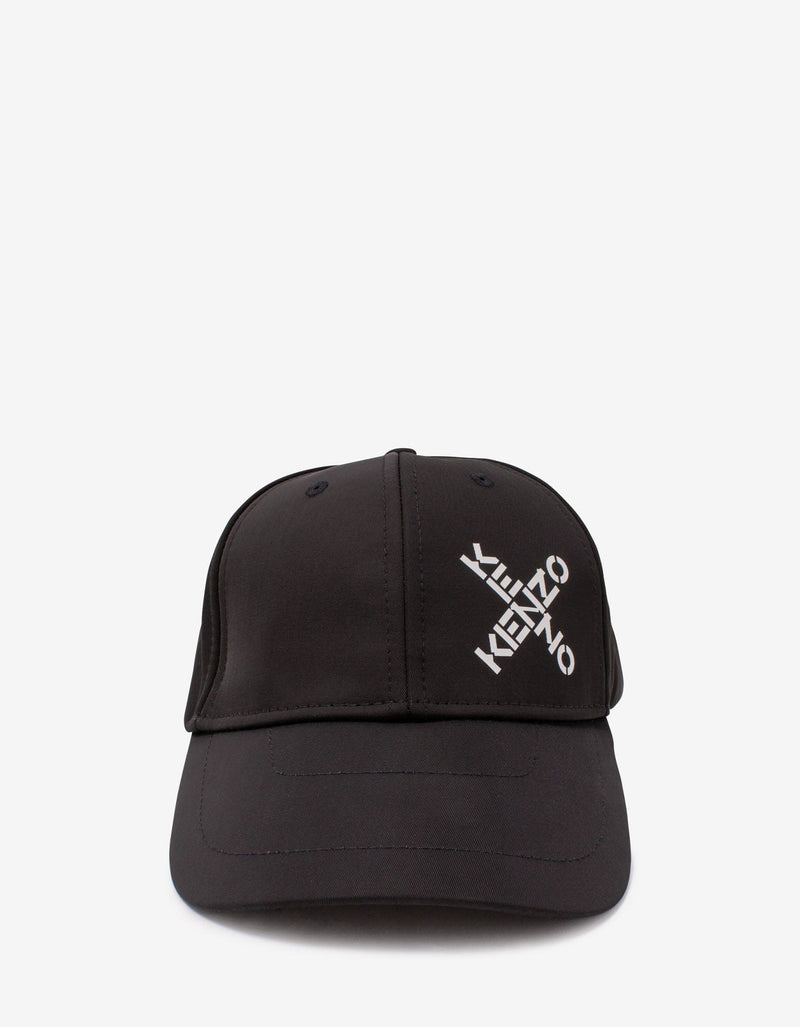 Kenzo Black Crossed Logo Cap