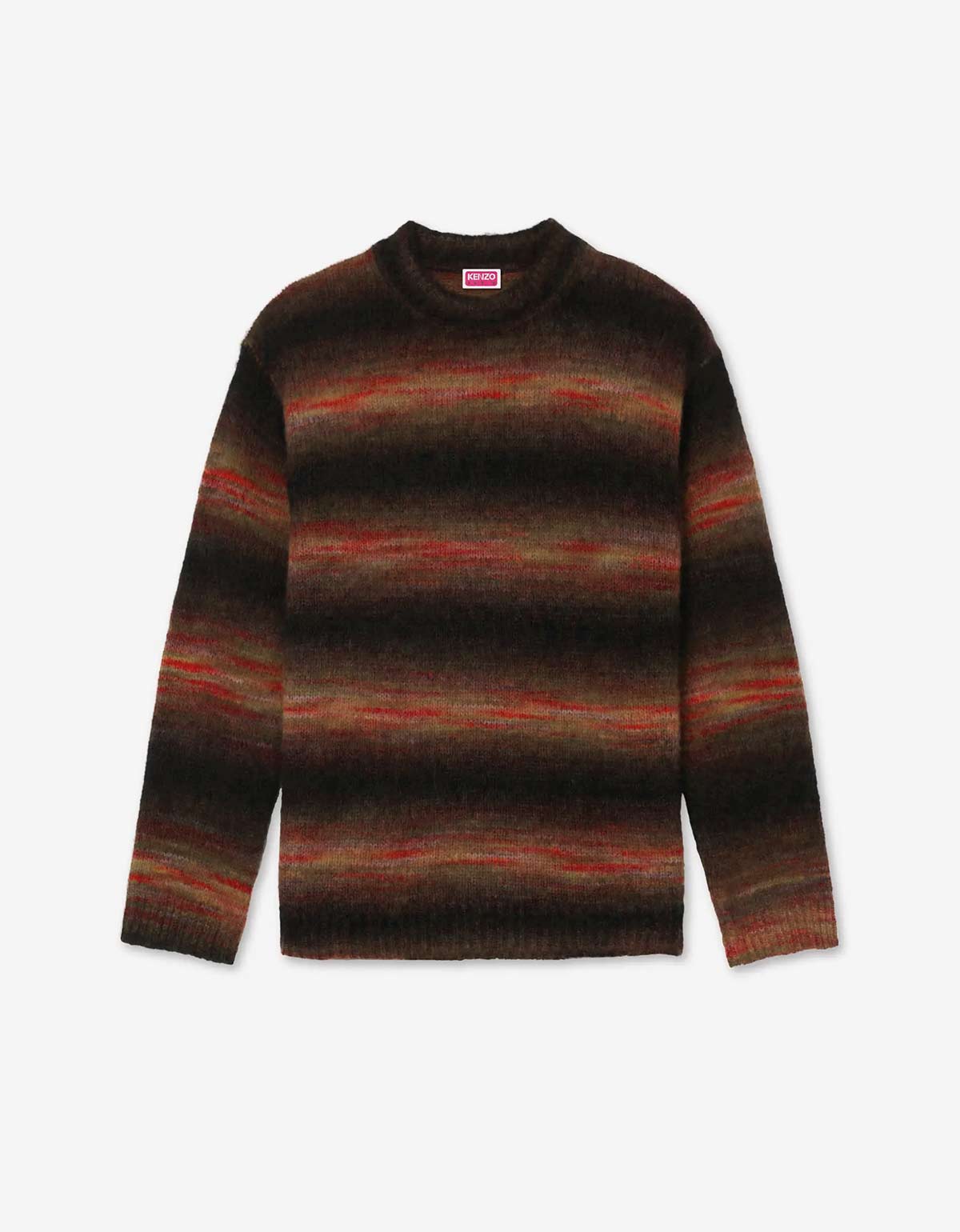 Kenzo Black Embroidered Stripes Sweater