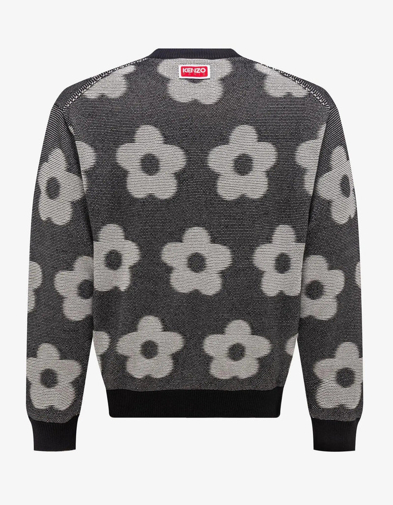 Kenzo Black Flower Spot Sweater Zoo Fashions