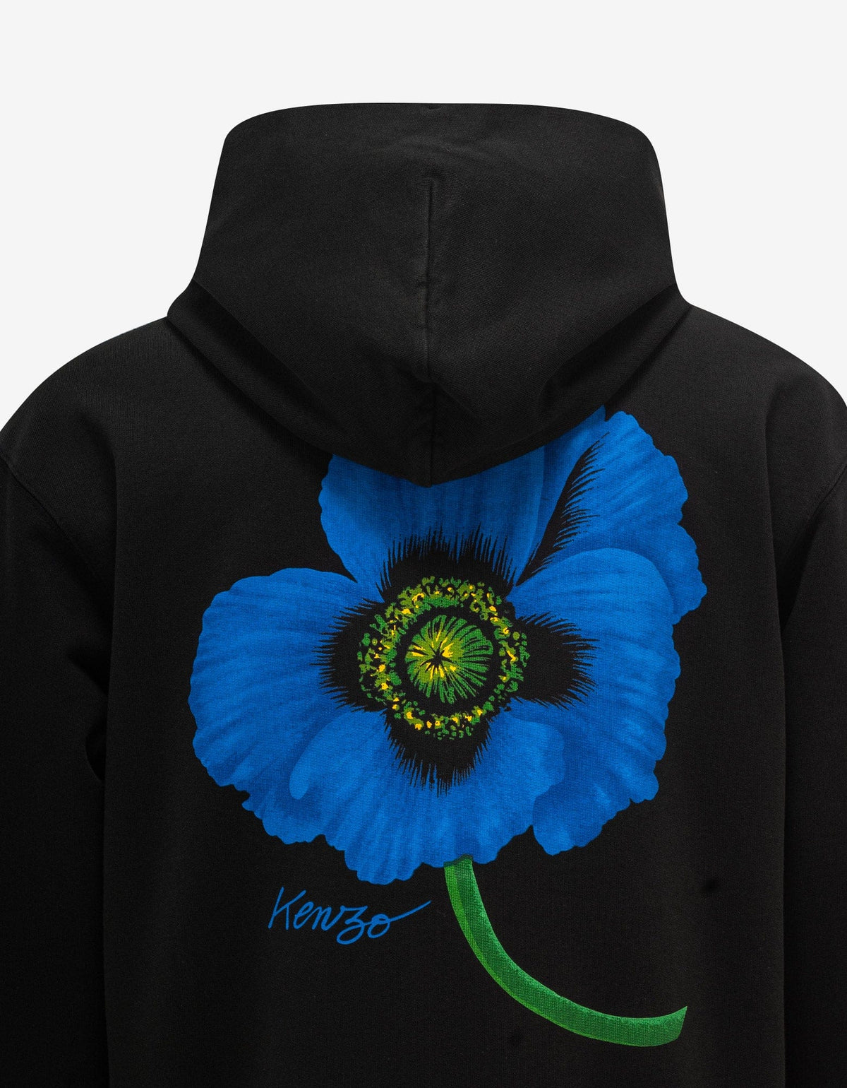 Kenzo Black Kenzo Poppy Zip Hoodie