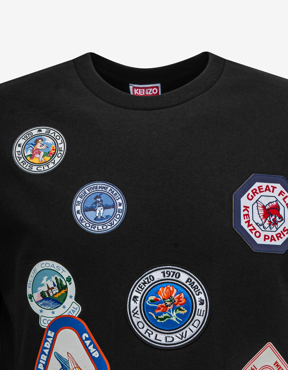 Kenzo Black 'Kenzo Travel' T-Shirt
