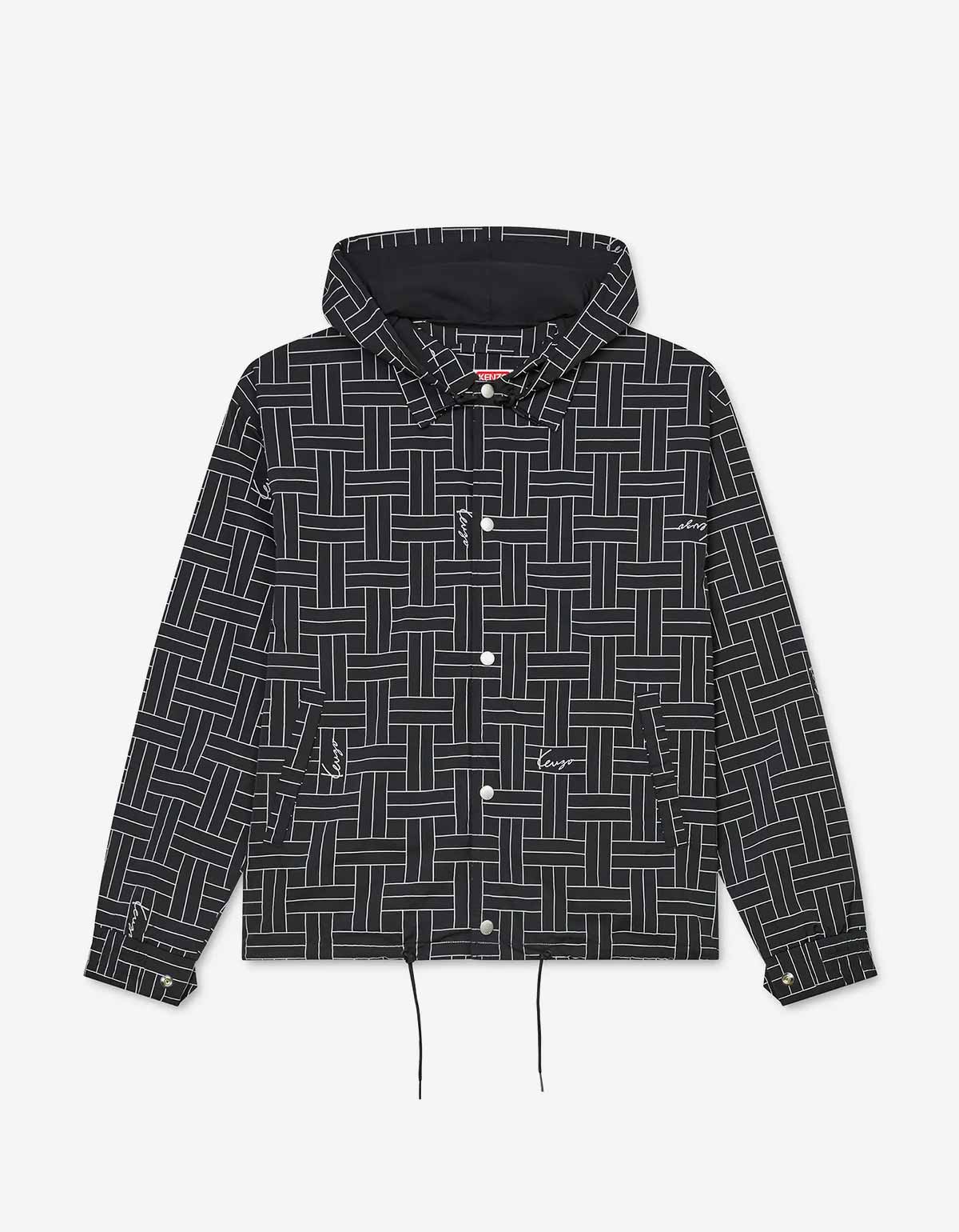 Kenzo Black Kenzo Weave Windbreaker – Zoo Fashions