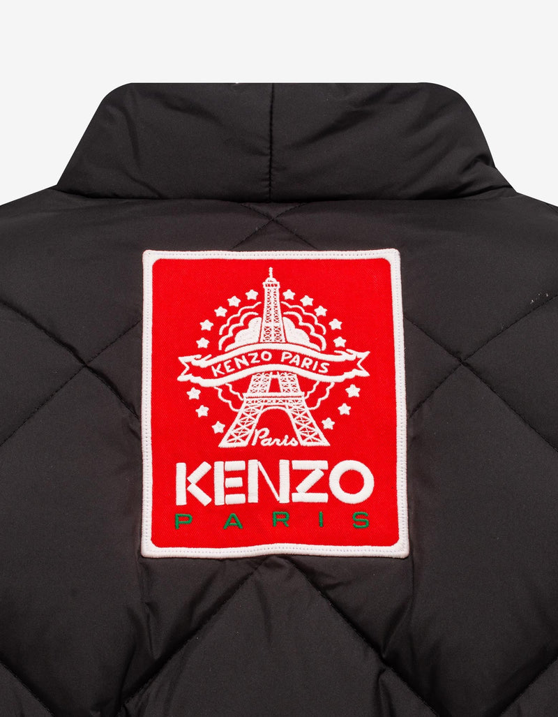 Kenzo Black Kimono Light Down Jacket