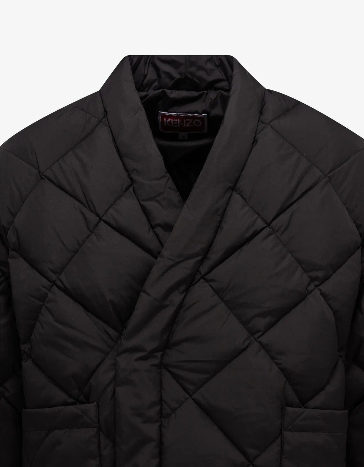 Kenzo Black Kimono Light Down Jacket