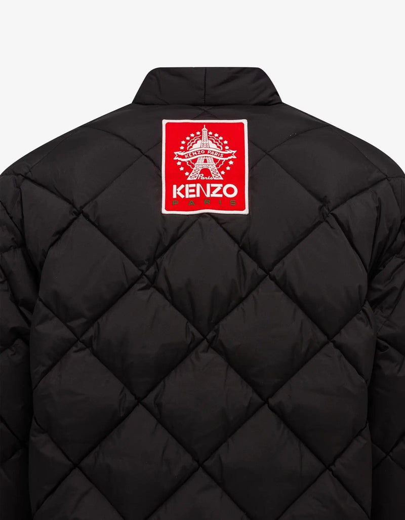 Kenzo Black Kimono Light Down Jacket