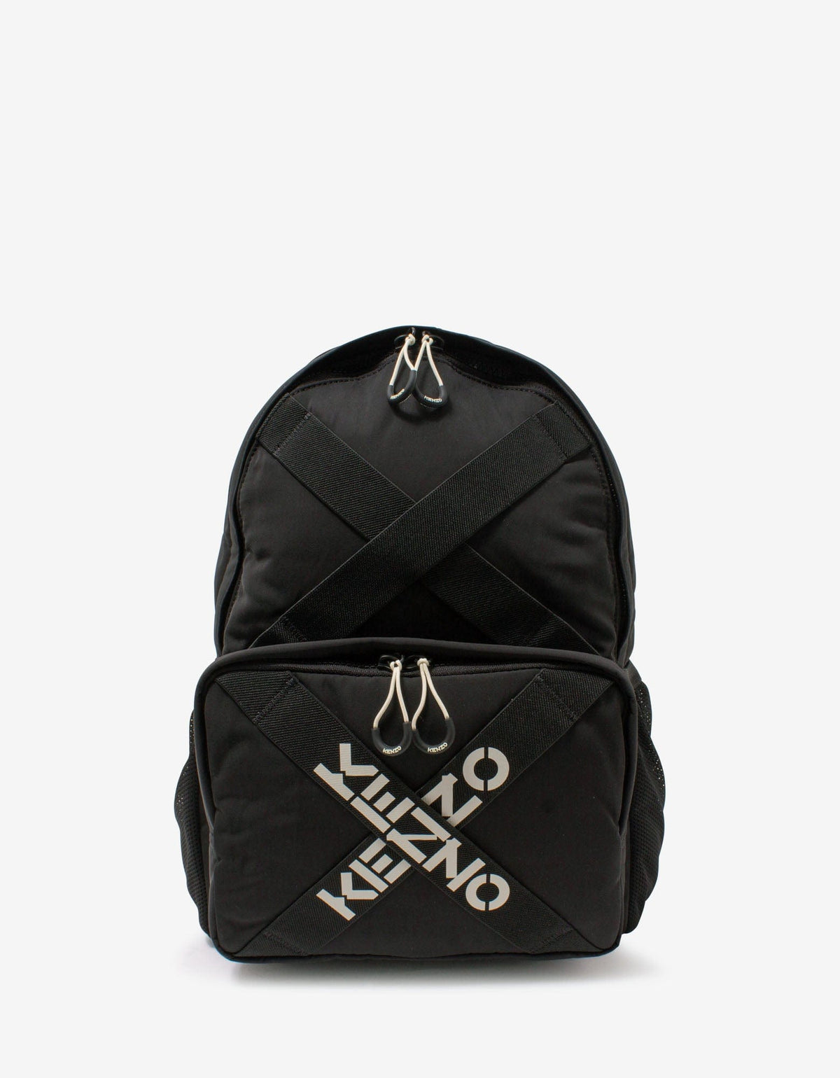 Kenzo Black Logo Band Backpack