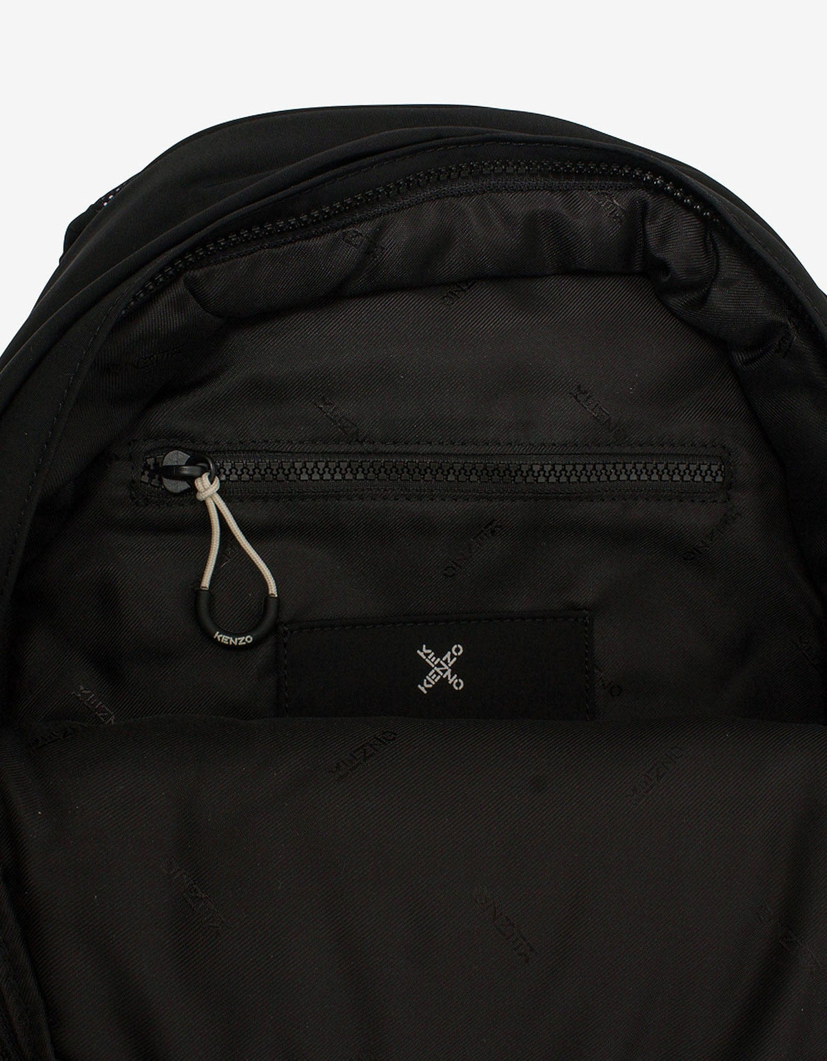 Kenzo Black Logo Band Backpack