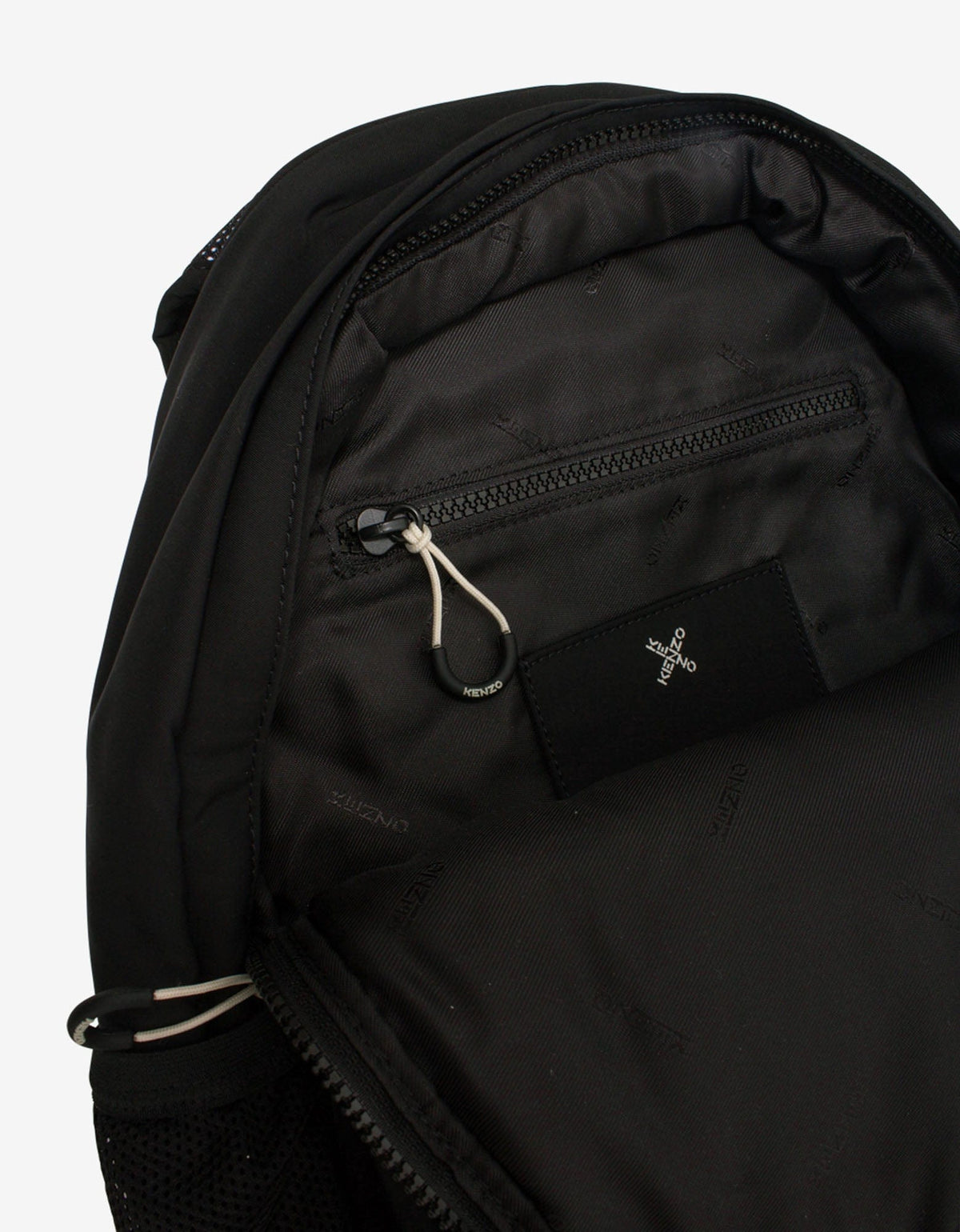 Kenzo Black Logo Band Backpack