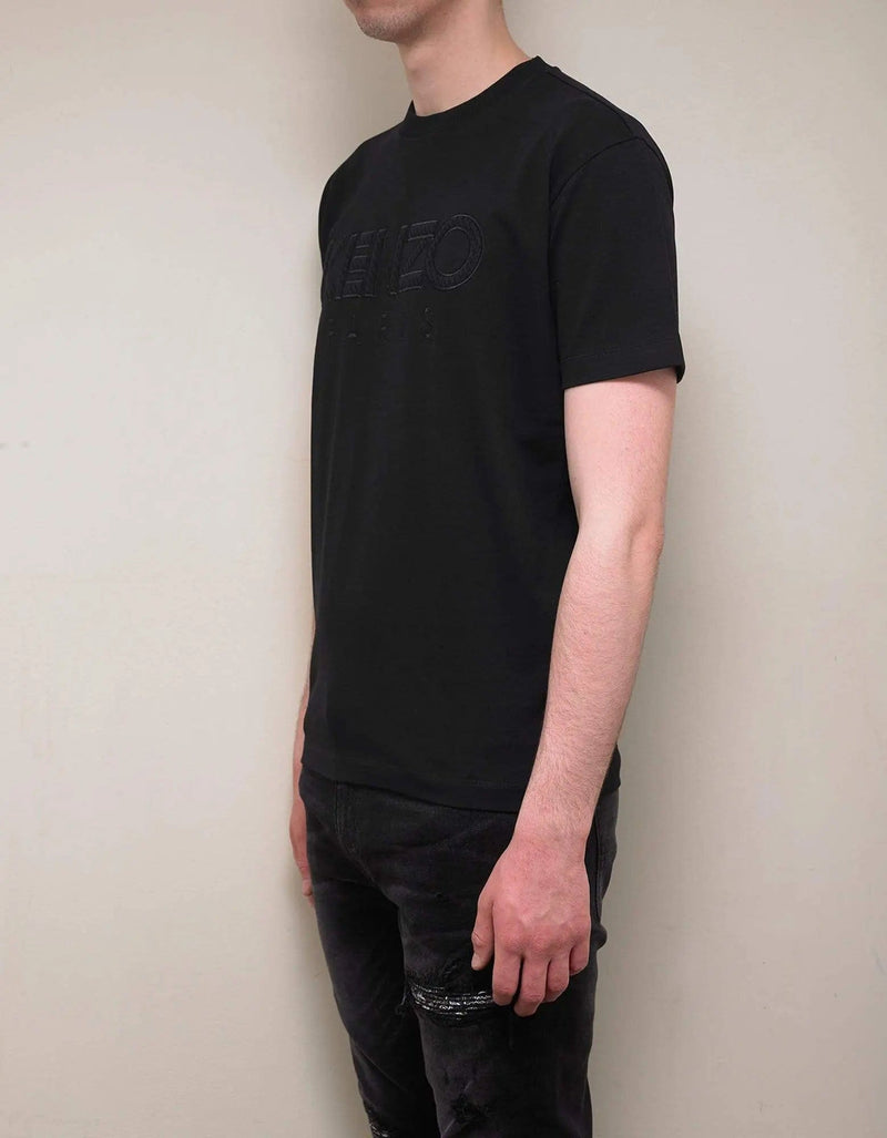 Kenzo Black Logo Embroidery T-Shirt
